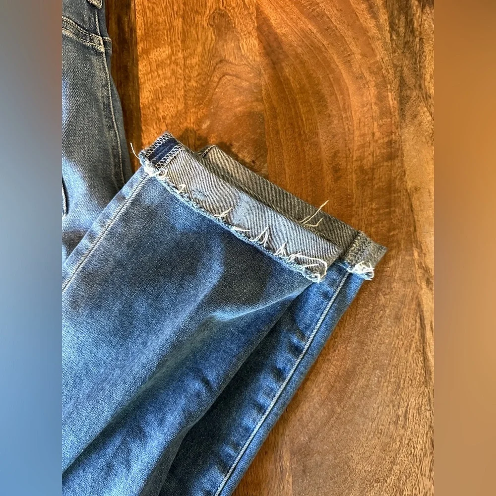 PAIGE Womens Cindy Straight Leg Jeans High Rise Denim Button Fly Blue Size 29 - Picture 4 of 6